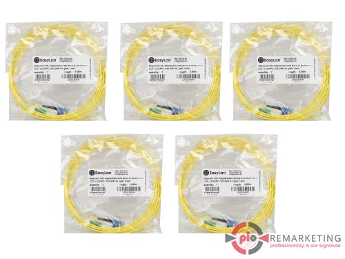 Przejdź do produktu 5x Kabel EasyLan LSD92200030 LED Grade B LCD-LCD/APC, OS2 G657.A1 3m Nowy