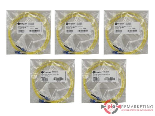 Przejdź do produktu 5x Kabel EasyLan LSD02200020 LWL Patch Premium LED LCD-LCD OS2 2m Nowy