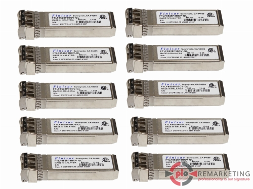Przejdź do produktu 10x Finisar GBIC FTLF8528P3BCV-QL 8GB SFP+ 850nm 150m FC Transceiver