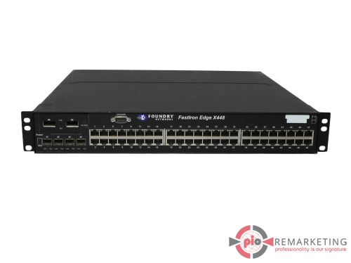 Przejdź do produktu Switch Foundry FastIron Edge X448 48x 1Gb 4x SFP 1Gb Combo 2x XFP 10Gb Single AC Zarządzalny Uszy