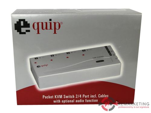 Przejdź do produktu KVM Switch Equip SW0407C 2/4 Ports incl. Cables Nowy