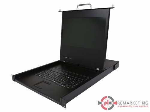 Przejdź do produktu KVM Monitor Haitwin Delphin AW-1708HD-DVI 17" QWERTZ DE Brak zasilacza