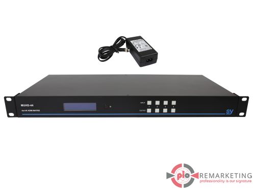Przejdź do produktu Matryca HDMI SY Electronics MUHD-44 4x4 4K HDMI Matrix Z Zasilaczem