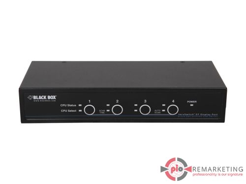 Przejdź do produktu Przełącznik Wideo Black Box ServSwitch KV9704A 4x DisplayPort Z Zasilaczem