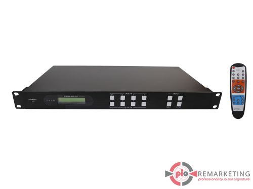 Przejdź do produktu Przełącznik Wideo Alfatron MUH44TP-N 4K HDBaseT 4x4 Z Pilotem Bez AC Uszy