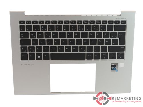 Przejdź do produktu Palmrest / Klawiatura HP N09059-041 QWERTZ DE Do 840 G9, 845 G9, 840 G10