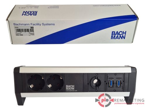 Przejdź do produktu Listwa Zasilająca Bachmann DESK 902.1008 2x Schuko 4x USB Nowa