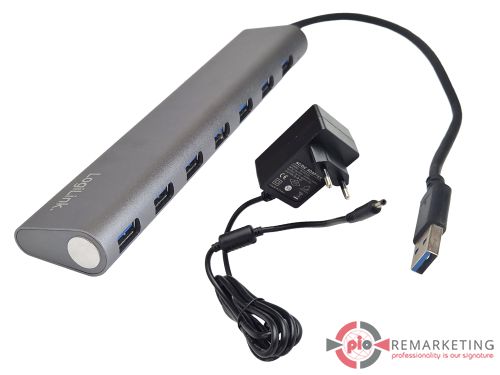 Przejdź do produktu Hub USB LogiLink UA0308 V2 7x USB 3.0 5Gb/s + Zasilacz