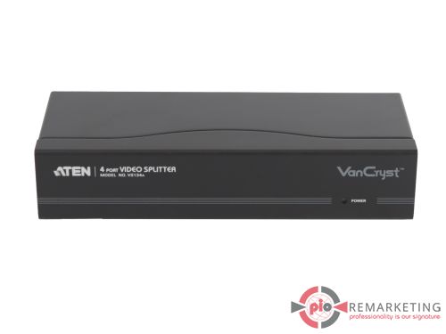 Przejdź do produktu Splitter VGA ATEN VS134A 1x4 450MHz 2048x1536 Bez PSU