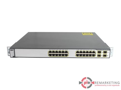 Przejdź do produktu Switch Cisco WS-C3750G-24PS-S 24x1Gb PoE 4xSFP 1Gb PSU Uszy zarządzalny