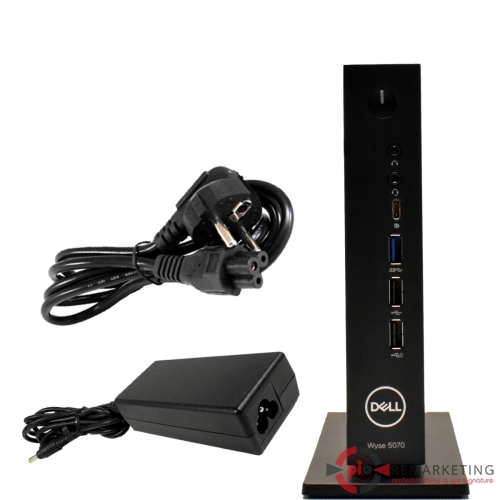 Przejdź do produktu Dell Wyse 5070 J4105 4GB PC4 16GB EMMC WiFi Podstawka Zasilacz Bez Anten