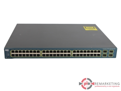 Przejdź do produktu Cisco C3560-48PS-E | Switch | 48× 100 Mb/s | PoE | 4× 1 Gb/s SFP | Zarządzalny