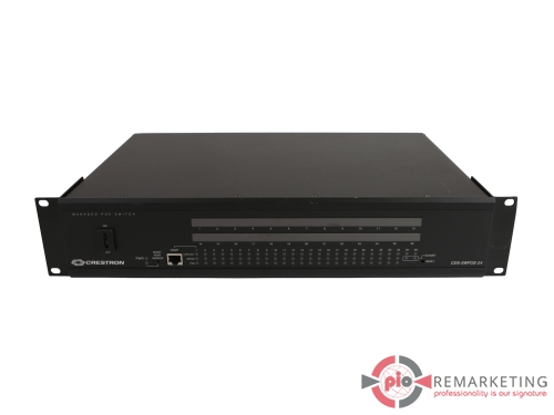 Przejdź do produktu Crestron CEN-SWPOE-24 | Switch | 24× 100 Mb/s | PoE | 2× 1 Gb/s RJ-45 | Zarządzalny | Uszy