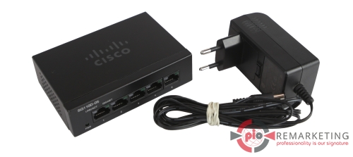 Przejdź do produktu Switch Cisco SG110D-05 5x1Gb RJ45 Niezarządzalny Zasilacz 12V