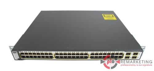 Przejdź do produktu Switch Cisco WS-C3750-48PS-S 48x100Mb RJ45 4x1Gb SFP PoE Zarządzalny Uszy