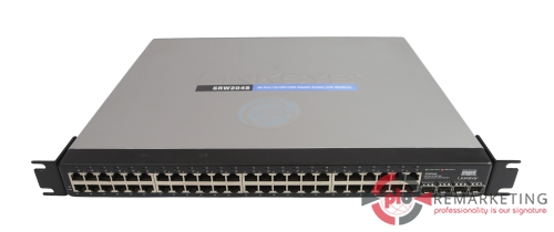 Przejdź do produktu Switch Cisco Linksys SRW2048 48x1Gb RJ45 4x1Gb SFP Zarządzalny Uszy