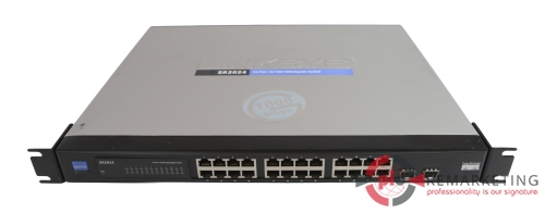 Przejdź do produktu Switch Cisco Linksys SR2024 24x1Gb RJ45 2x1Gb SFP Niezarządzalny Uszy