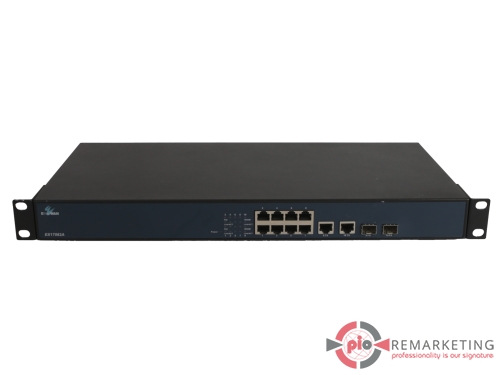 Przejdź do produktu Switch EtherWAN EX17082A 8x100Mb PoE+ 2x1Gb Combo RJ45/SFP Uszy Rack